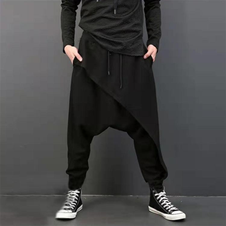 2024 Men's American Ice Silk Quick-Dry Casual Harem Pants - High Street Trend, Baggy Bloomers