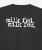 Milkfed Casual Logo Slab Short Sleeve Black Tee, Women's,
