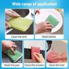 BEPAN Steel Wire Sponge Wipe Non-stick Oil Brush Double Sided Cleaning Cloth Kitchen Dishcloth Scouring Pad Rag Cleaning Tool