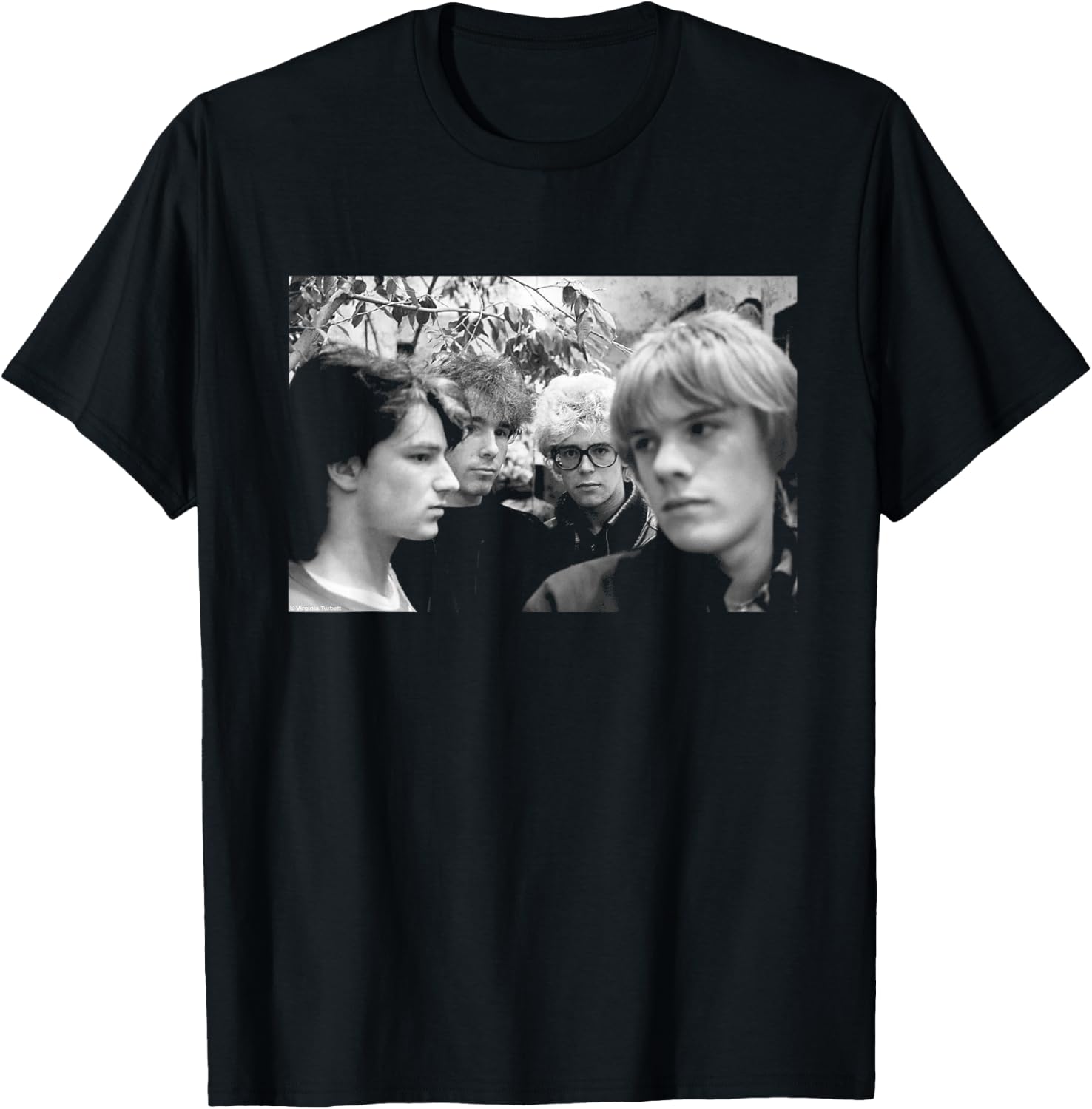U2 Band Portrait Holland Boy Tour 1980 by Virginia Turbett T-Shirt S