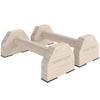 Wooden Parallettes Bars Push Up Handles With Non Slip Base Calisthenics Equipment For Home Gym Training