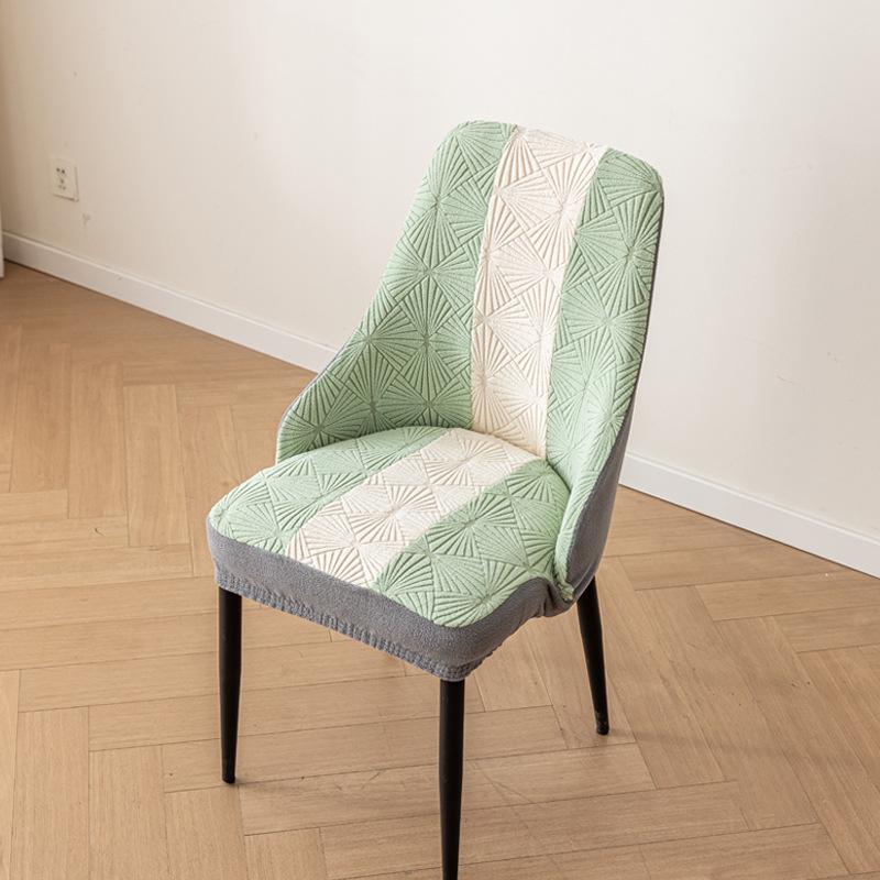 

Триколірний чохол для крісла з короткими підлокітниками, потовщений еластичний чохол на подушку офісного крісла, простий для домашнього використання 40*42*42cm