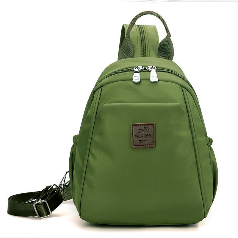 Schoolbag Multi-purpose Backpack Women's 1011 New Oxford Cloth Casual Versatile Outdoor Travel Mountaineering Small Backpack Oblique Cross Breast Bag