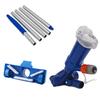 Swimming Pool Cleaning Kit Vacuum Cleaner Suction Head with Brushes Extendable Rod Mesh Bag