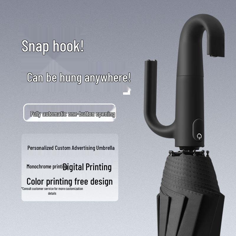 Automatic Large Windproof Umbrella - Dual-Use, Reinforced, Sun Protection & Folding Design