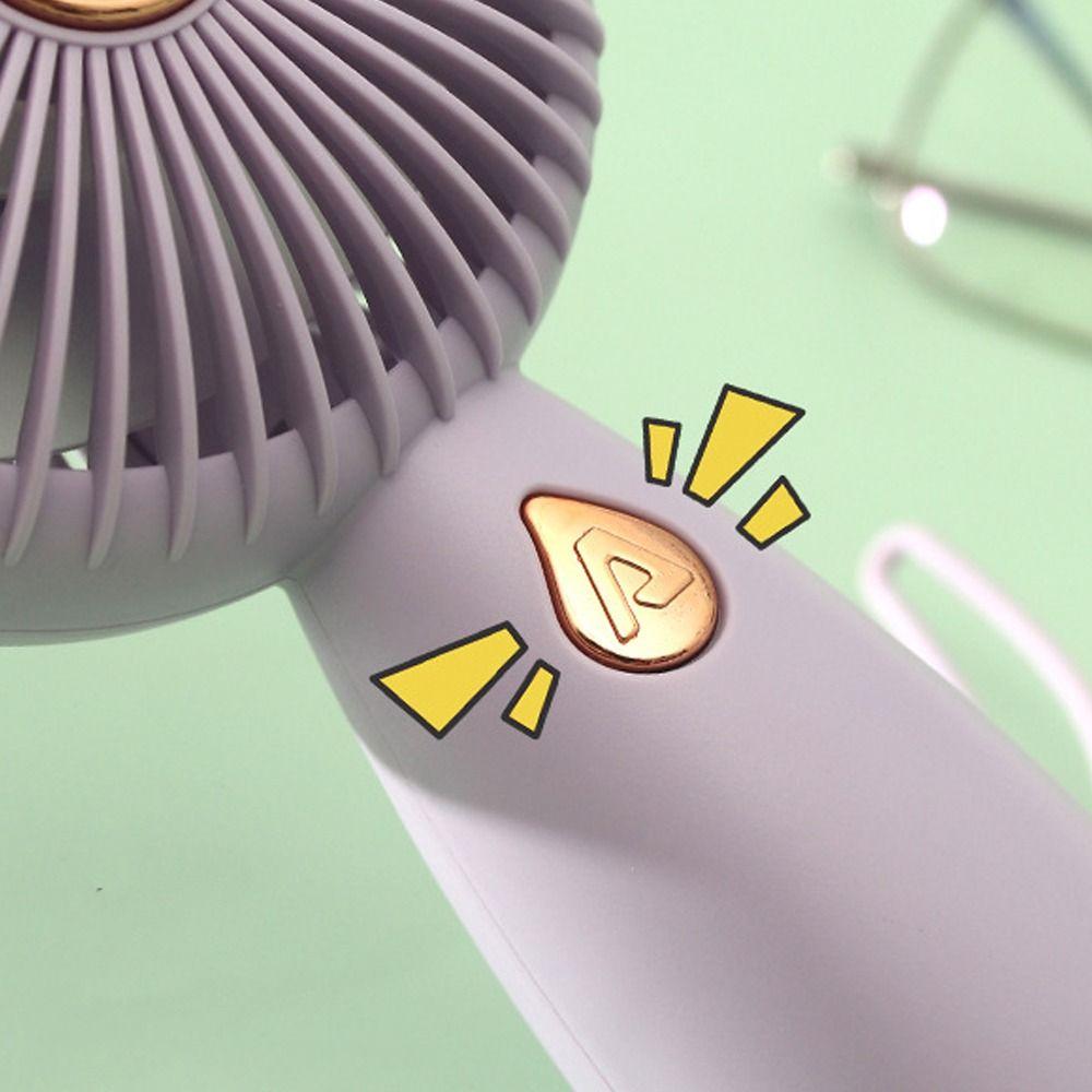 with Colorful Light Mini Handheld Fan Portable Small Electric Fan  For Travel Summer Gift