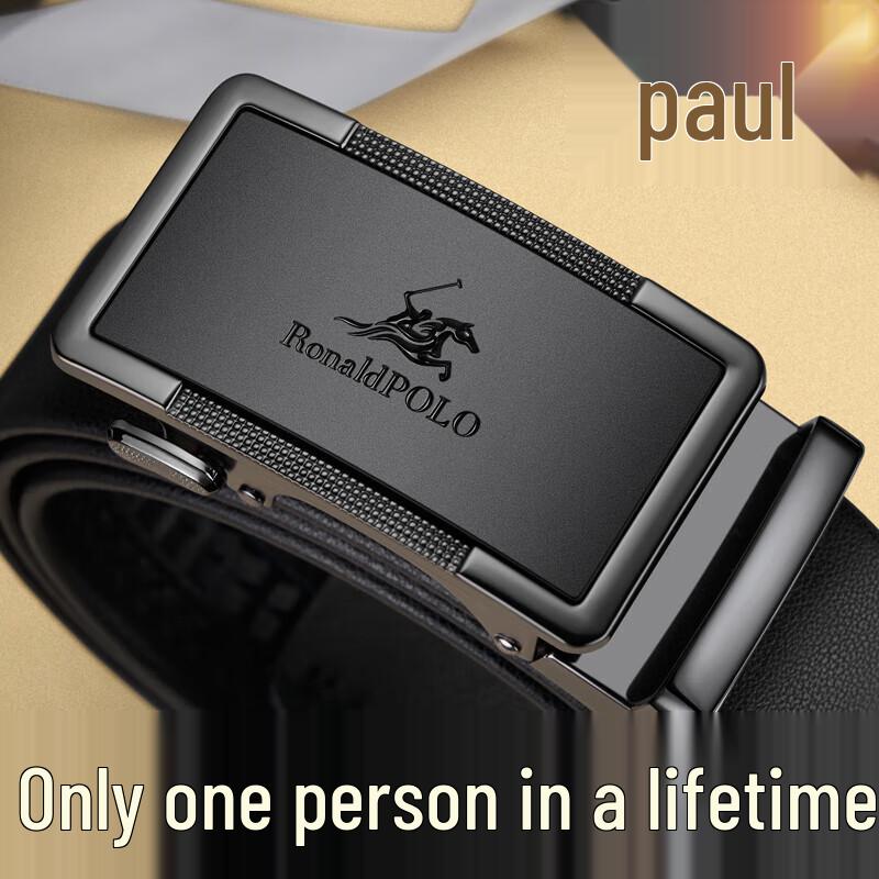 Men's Automatic Buckle Genuine Leather Belt