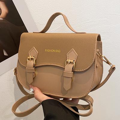 Bag Texture Personalized Casual Simple Casual Retro Shoulder Crossbody Portable Saddle Bag Women