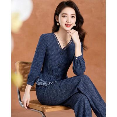 Women's Denim Style Elegant Two-Piece Summer Outfit