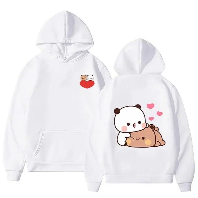 Mikina Bubu And Dudu Dámská Estetická grafika Legrační Mikiny s kapucí Kawaii Bubble Tea Unisex Anime Harajuku Vintage Pulovry Sweats