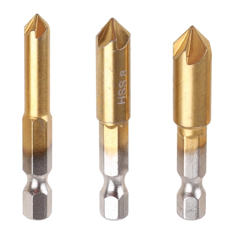 

Countersink Drill Bit Set HSS Countersink Drill Bit Set Hex Shank HSS Counterbore Reamer Countersink Chamfer Counter 1