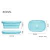 Portable Silicone Folding Lunchbox Easy To Carry Lightweight Fruit Box Suitable for Camping Organization