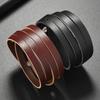 Trend Jewelry Vintage Handmade Weave Genuine Leather Bracelet Men Personalized Cuff Wide Leather Bracelet Pulsera Hombre