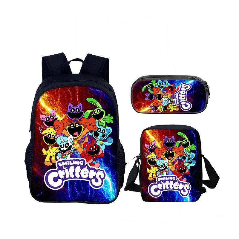 Poppy Playtime3 Animali dell'Orrore Sorridenti Creature Sorridenti Zaino a Tre Pezzi