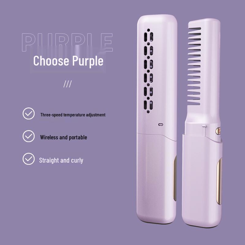 Wireless USB Charging Portable Straightening Comb for Travel