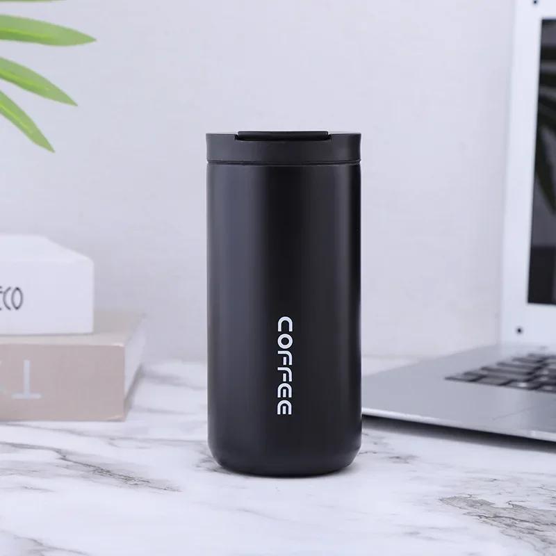 350ml/500ml Leak-Proof Travel Thermal Water Bottle, Thermos Mug, Coffee Mug, Double Stainless Steel 304 For Gifts