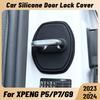 Pour XPENG P5 P7 G9 2024 Amortisseur de Choc de Porte de Voiture Protection de Serrure de Porte Silicone Couvercle de Loquets de Serrure de Porte d'Auto Accessoires