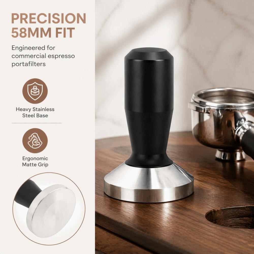 Ergonomic Handle Coffee Press Tamper Stainless Steel Coffee Hand Tamper  Coffee Shop