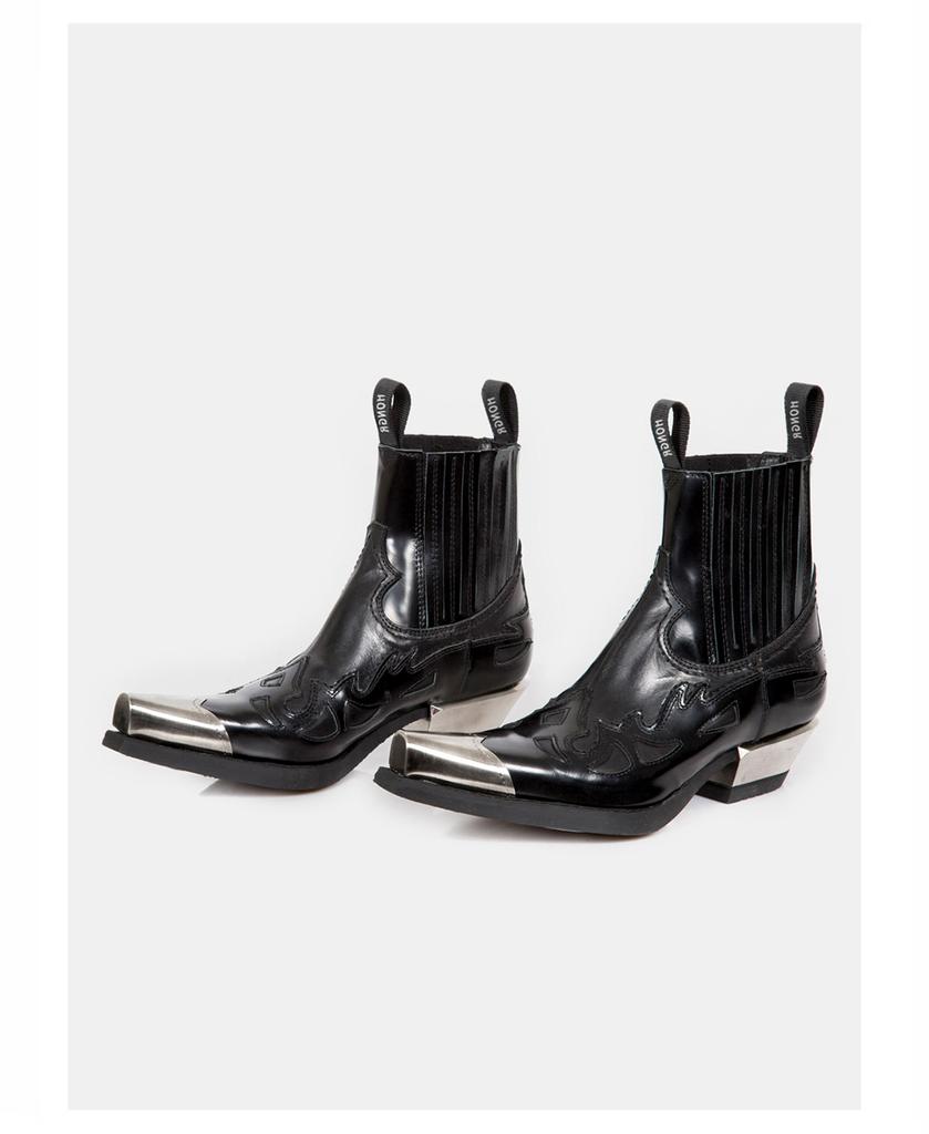 Fashion 2024 New Vintage Leather Retro Mature Women Ankle Boots Pointed Toe Thick Heels Shoes Woman Autumn Winter Office Boot Shoe