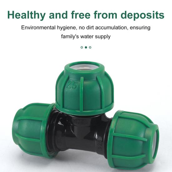 3-way Pipe Fittings Hose Connector Rustproof Corrosion Resistant Leakproof Universal Heavy-Duty Garden Hose Connector