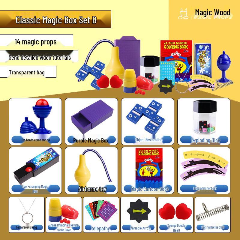 Magic Props Set: Educational Performance Kit for Boys and Girls - Perfect Festival or Birthday Gift