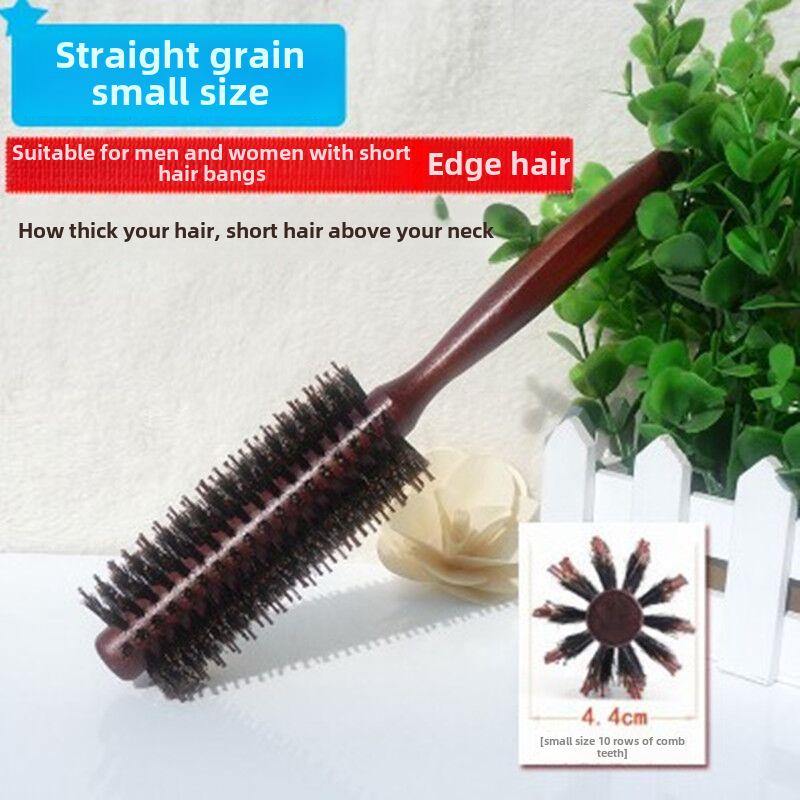 

Круглая роликовая расческа из свиной щетины для укладки прямых, вьющихся и химически завитых волос