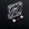 120mm Computer PC 4 LED Light Cooling Fan 12cm 4Pin Transparent Clear Case LED Luminous Chassis CPU Cooler Heatsink