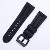 Soft Black Blue Orange Nature Rubber Silicone 26mm Watch Band for Panerai Strap Black Blue Red Orange With Tang Pin Buckle