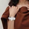 Tissot Quartz Movement 30 Meters Waterproof Women's Watch Swiss Watch 38mm White Dial Stainless Steel Case Stainless Steel Strap T47.1.385.31