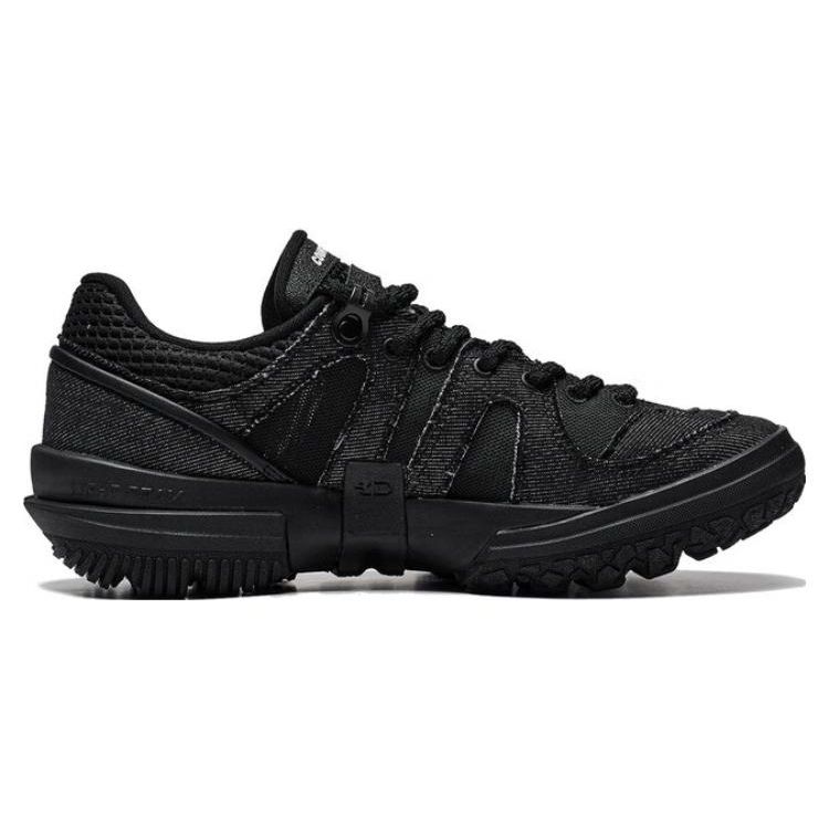 LiNing Linchuan Lite Fabric Synthetic Leather Shock Absorbing Non-Slip Wear-Resistant Low-Top Casual Shoes Women Casual Shoes Black AGLT082-8