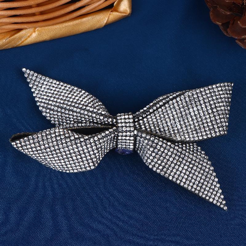 Luxury Rhinestone Brooches For Women Unisex Pearl Bow Knot Pins Banquet Party Backpack Gifts Jewelry Accessories