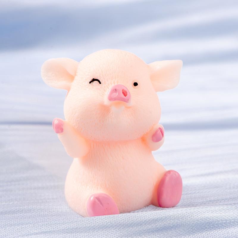 

Торт Украшение Машина Подарок Виджет Милый Лечебный 8 Богатая Свинья Офисная Настольная Кукла 5pcs