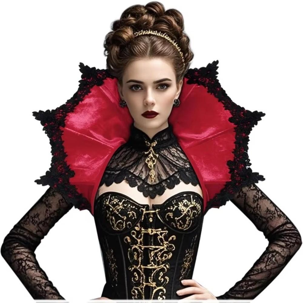 Gothic Victorian Stand Up Collar Renaissance Halloween Costume Accessories Halloween Carnival