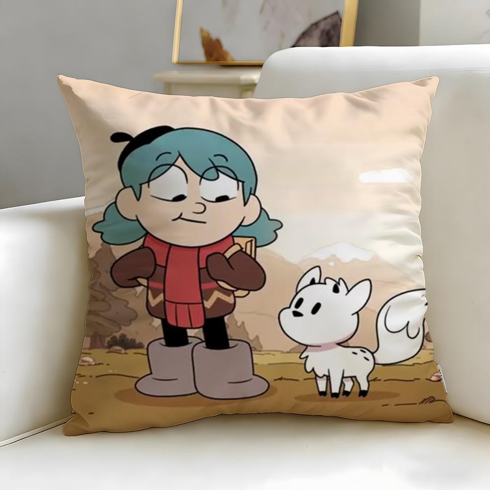 classic cartoon Hilda Cushion Cover Soft & Easy-Wash Pillow Case – Versatile for Couch, Bed, Travel and Office