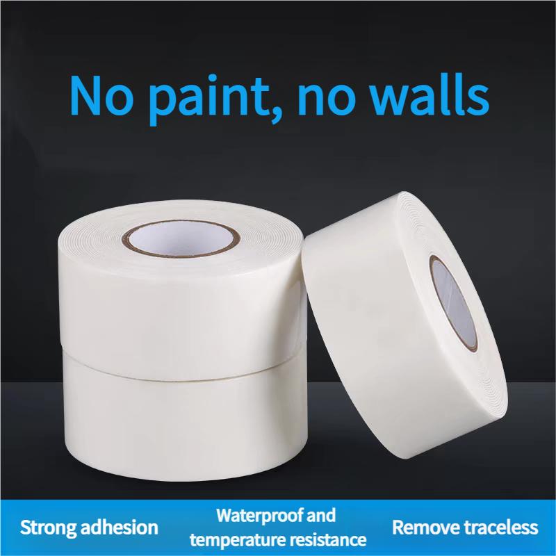 High Quality Double Sided Foam Tape White Strong Stickiness Hot Melt Glue Sponge Self Adhesive Tape For Small Items Mounting