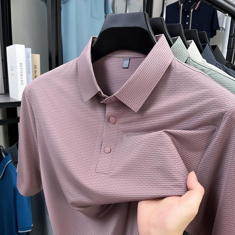 Short Sleeve T-Shirt Summer Minimalist Casual Lapel Collar Men'spolo