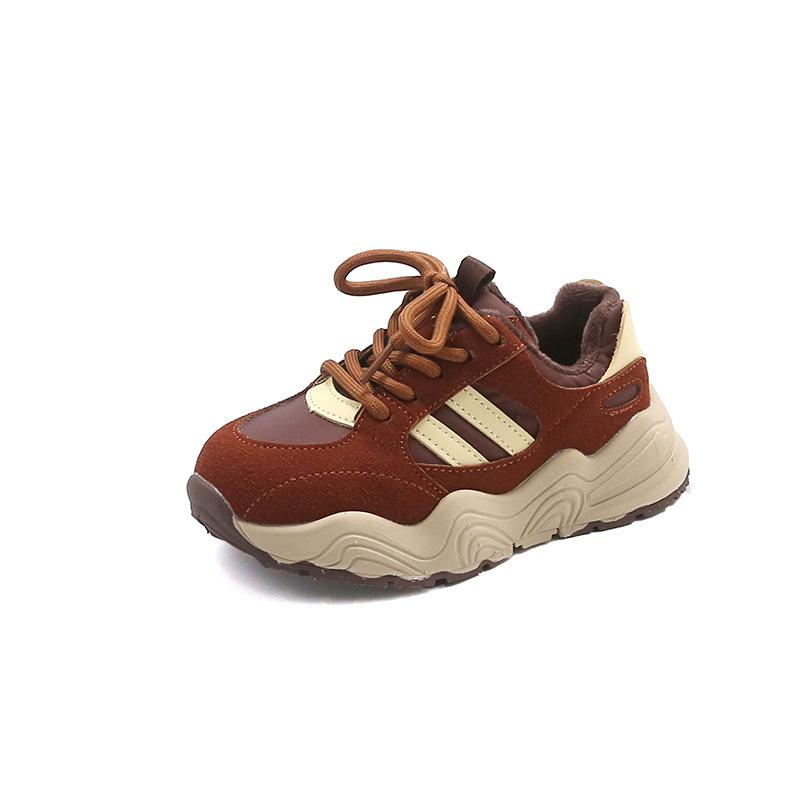 Winter Boys and Girls Plus Velvet Popular Warm Casual Comfortable Soft Sole Sports Shoes