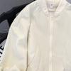 2024 Men's Trendy Retro Loose Solid Color Baseball Jacket for Spring & Autumn