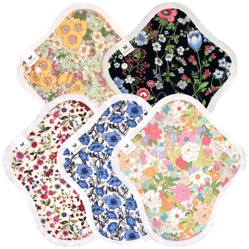 AENUANCE Cloth Pads, Absorbent for Menstrual Discharge, 5-Pack, Thick, 10cc Capacity, Small, Non-Waterproof, AESH-5P-V03