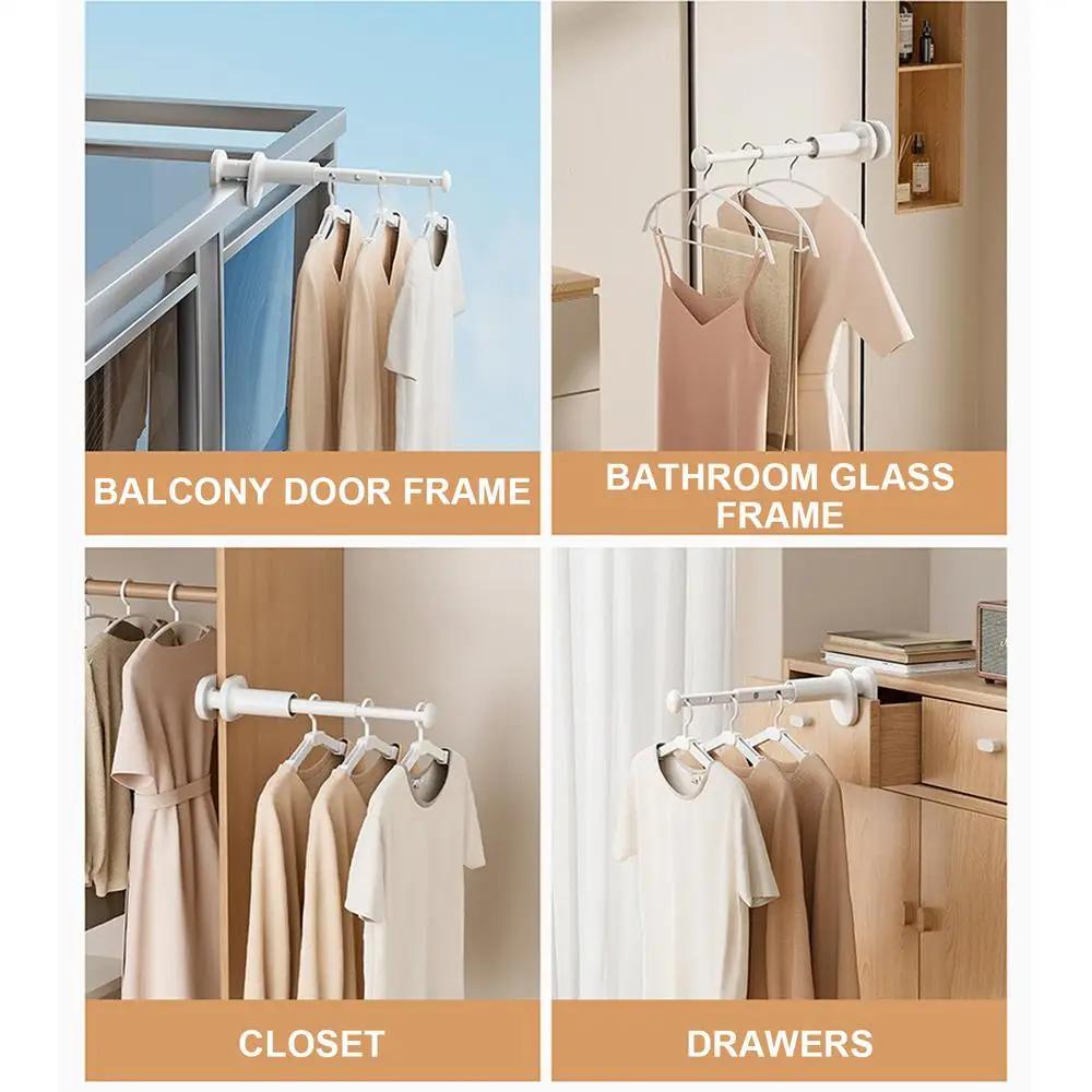Portable Without Drilling Retractable Clothes Drying Rack Space Saving Hanger for Travel and Home Use Elegant Designs
