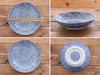 Tableware East Dyed Octopus Pasta Bowl Set of 3 Pasta Plates Large Plates Curry Plates (Old Arabesque) (Outlet Included)