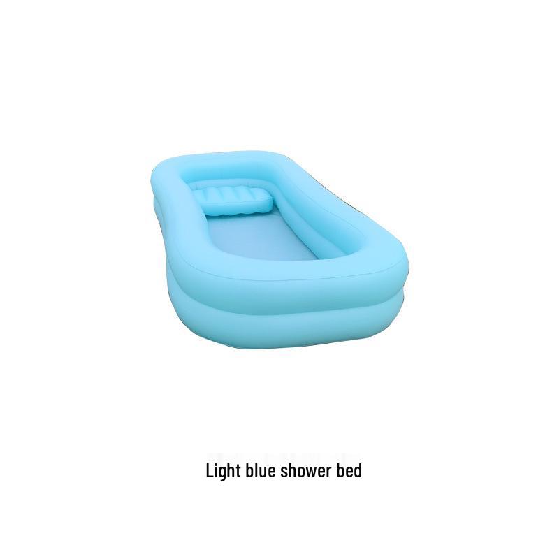 

Inflatable Bath Bed for Disabled and Elderly - Foldable PVC Tub for Home Care 2.15m x 0.95m x 0.3m
