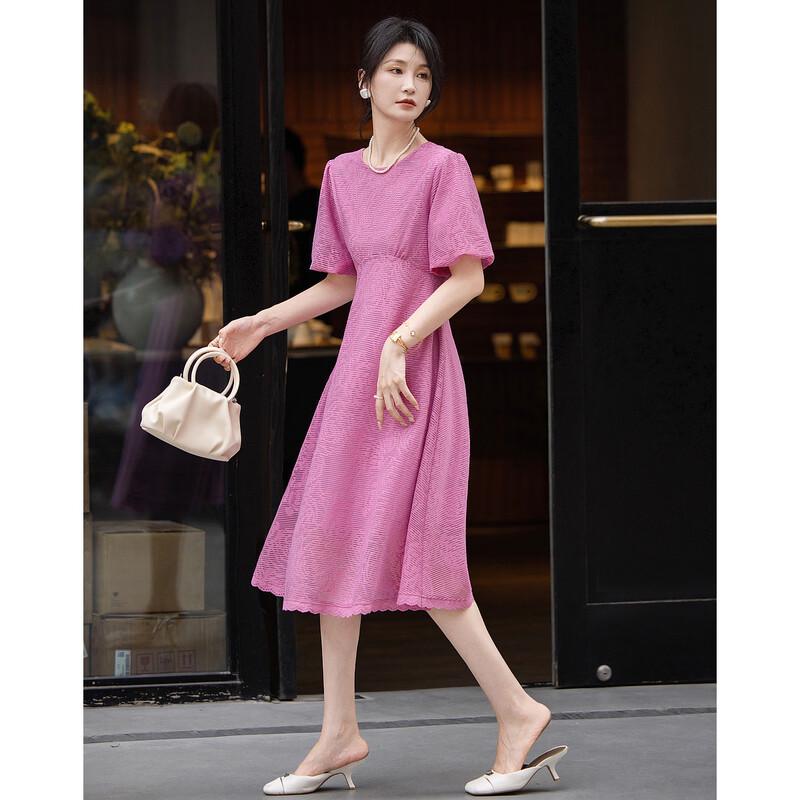 Demana Women s Summer Short Sleeve Casual Dress L