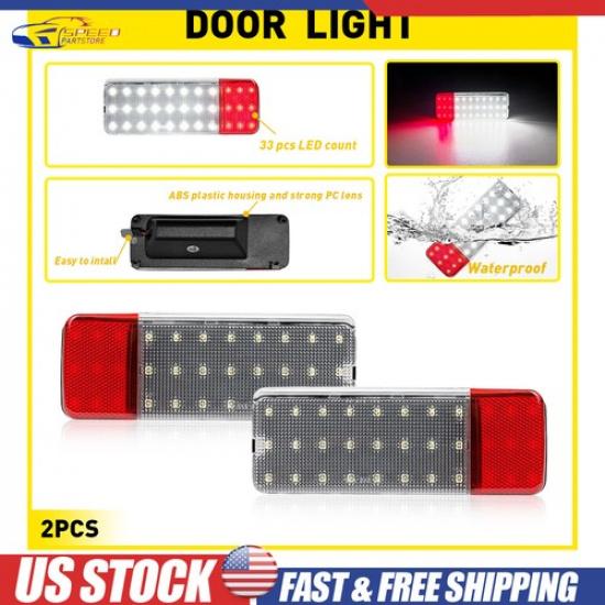 Interior Door Panel Light LED Courtesy Lamps For Ford BRONCO 1992-1996 White Red