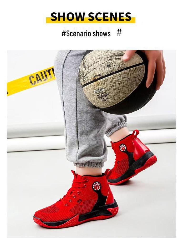 Męskie buty do koszykówki wysokie, rozmiary plus (36-46) na Wiosnę/Jesień 2025 - Oddychające, Codzienne Sportowe Trampki