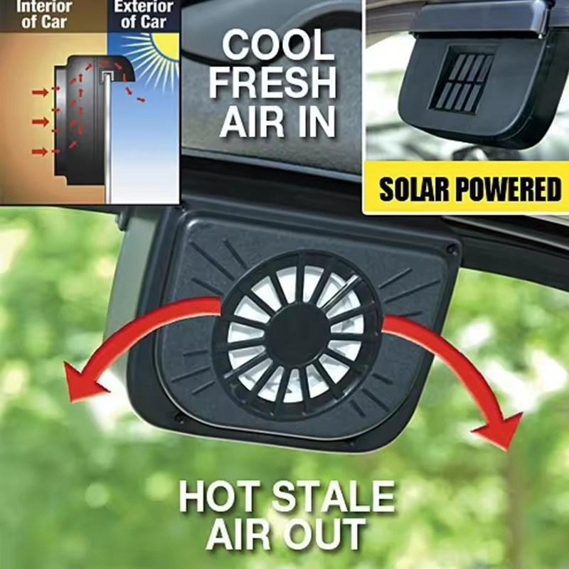 Auto Solární Ventilátor Přenosný Chladič Okna Čelního Skla Úspora Energie Čistý Vzduch Odsávací Chladicí Ventilátor Okenní Ventilador Ventilátor Příslušenství