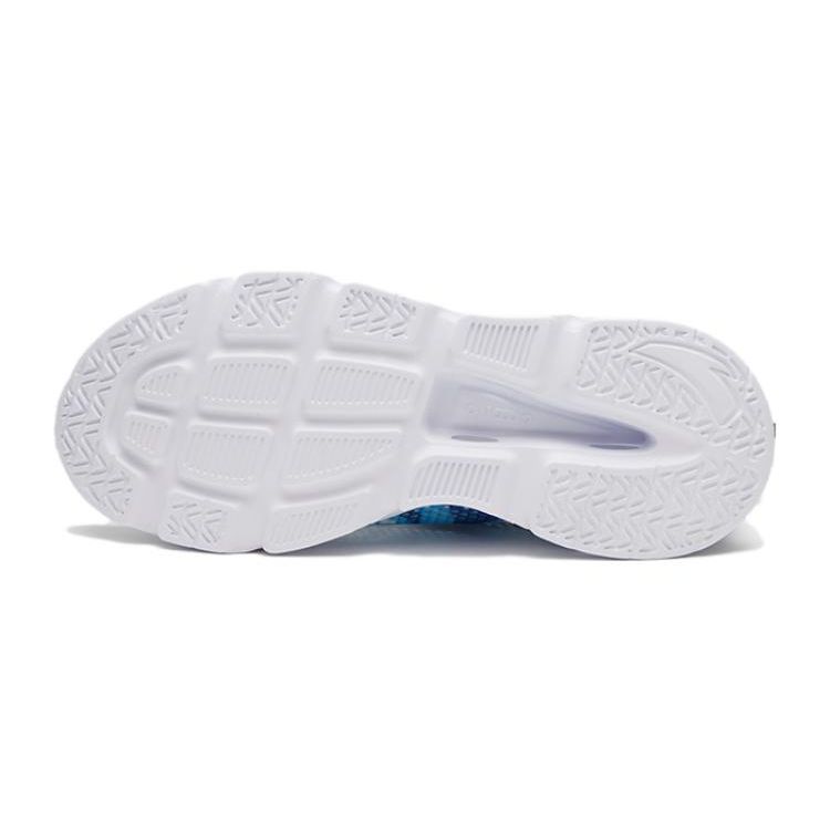 Anta Lace-Up Mesh Durable Breathable Low-Top Running Shoes Kids Sneaker Black White Blue 312325531-5