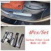 Car Inner Door Sill Pedal Frame Panel Protector Cover Trim Carbon Fiber Style Accessories For BYD Equation Leopard 5 2024 2025