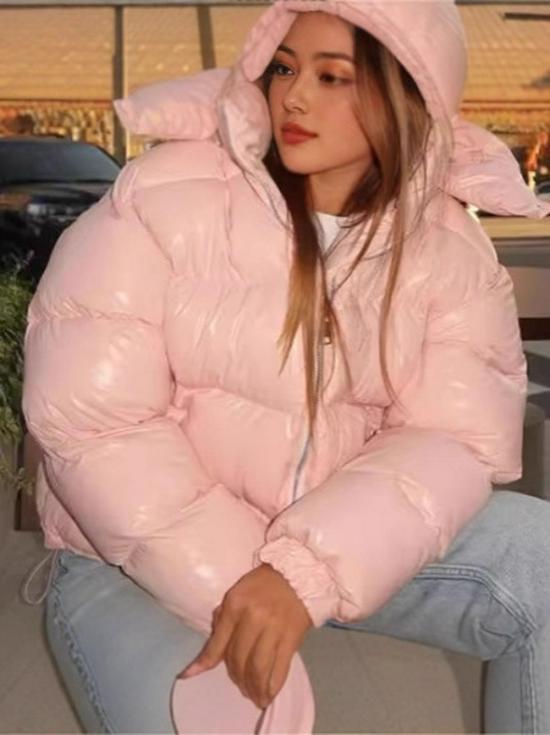 Moderns franču ziemas dūnu mētelis ar