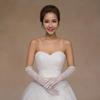 Black Lace Gloves For Brides Wedding Dress Hand Shawl Sexy Sleeve Protector Net Cloth Gloves Women Evening Gown Marriage